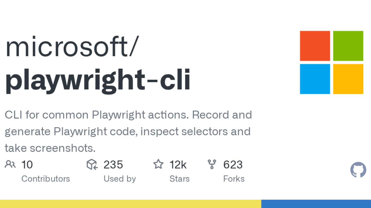 Playwright CLI: a browser your coding agent drives from the shell